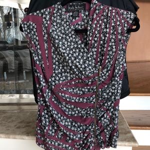 Dressy, silk Nicole Miller collection blouse